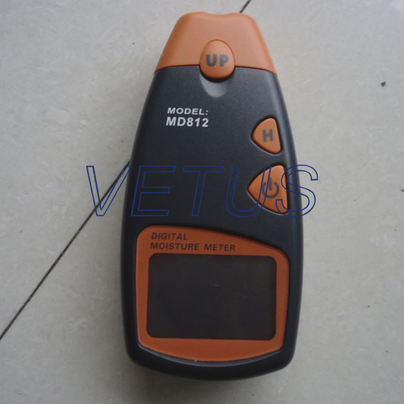 MD812 Digital Handheld Wood Moisture Meter Humidity Tester Wood Cotton Paper