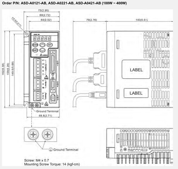 ASD-A0121-AB ASD-A0221-AB ASD-A0421-AB(100W-400W)