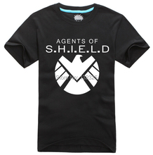 Free Shipping Unisex Marvels Agents of S.H.I.E.L.D. Shield T-shirt Shirt Movie Tops Cosplay Costume Plus Size Theme Of Shield