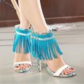 2016 Sexy Women Sandals Tassel Designer Peep Toe High Heels Shoes Woman Party Shoes Woman Ladies
