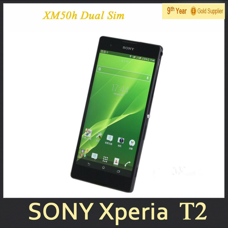 Original Sony Xperia T2 Ultra XM50h Dual Sim Cell Phone Qualcomm Quad Core Android 4 3