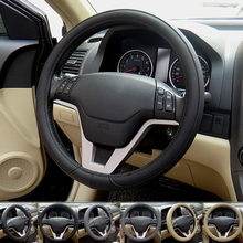 Car Steering Wheel Cover PU Leather Size M Diameter 38CM Auto Accessories FREE SHIPPING