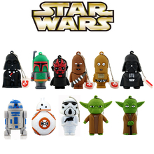 11 styles Pen drive Star wars darth vader 4GB/8GB/16GB/32GB/64gb flash drive BB-8 robot usb 2.0 flash memory stick R2D2 pendrive