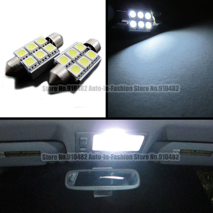 50 pcs/lot       39   c5w 6   smd 6smd 5050 canbus  obc     