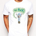 Tiny Rick Let Me Out funy Men t shirt short sleeve casual Free Rick printed tops