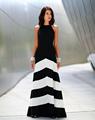 2016 Women Sexy BOHO Stripe Long Party Dresses Sleeveless Summer Style Maxi Dress Female vestidos de