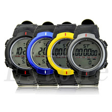 E74 Free Shipping Fashion Waterproof Men’s LCD Digital Stopwatch Date Rubber Sport Wrist Watch
