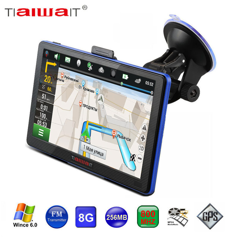 Hot Sale 7 Inch Capacitance Screen Bluetooth AV IN Car Truck GPS Navigation 256MB RAM 8GB