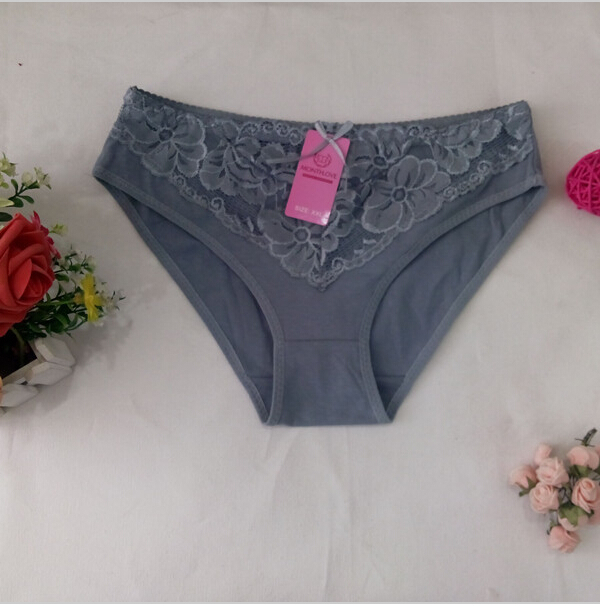D2121 Hot Fashion Free Shipping Women BriefsSexy Lace Cotton L XL XXL Women Panties Underwear