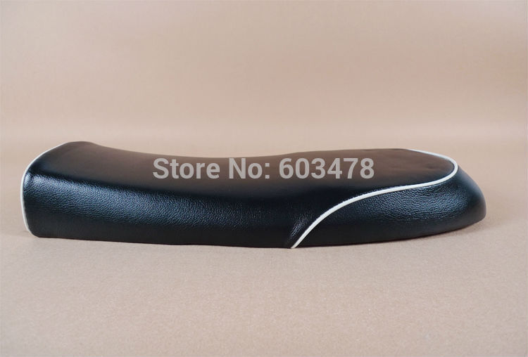 Free shipping on a motorcycle saddle back flat bar seat coffee racing CG125 black waterproof cover