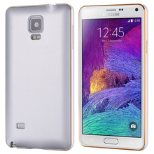 1pcs lot Retail Gold Fashion Metal Aluminum Plastic Back Case For Samsung Galaxy Note 4 N9100