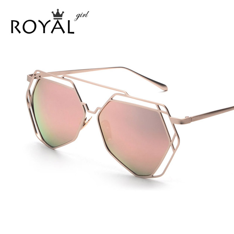royal fashion metal frame unique geometry sunglasses royal fashion metal frame unique geometry sunglasses