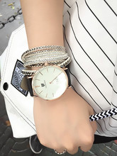 2015 Women Fashion Casual Leather Belt Dress Quartz Watch Hot In Europe And America Large Dial
