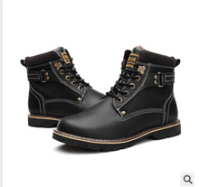 2015 Winter Men boots Martin boots ankle boots velvet warm men s cotton padded shoes causal