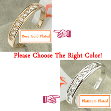 2015 New Italina brand ring Jewelry size 5 5 10 18K rose Gold plated Women s