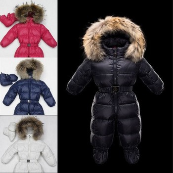 Детские Snowsuit новорожденный зимняя одежда 0 - 24 месяцев пуховик снег верхняя одежда для новорожденных мальчиков Snowsuit