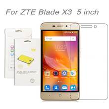 For ZTE Blade X3 5 inch,3pcs/lot High Clear LCD Screen Protector Film Screen Protective Film Screen Guard For ZTE Blade X3