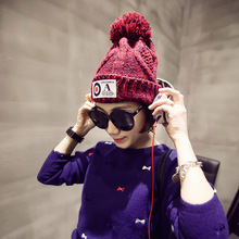 New Arrival Girls Hats Autumn Dress Beanies Vintage Elegant Skullies for Womens Men Coarse Knitting Wool Cap Winter Gorros HT050