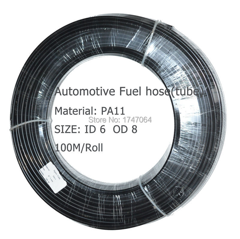 6mm*8mm 20m ID6 PA11 special automotive fuel line nylon tube, fuel hose