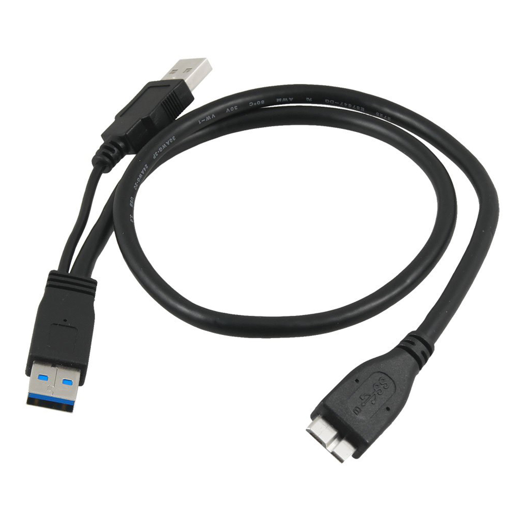 Hot sale!USB 3.0 A Male to Micro B Y Cable for Mobile Hard Drive HDD 60cm