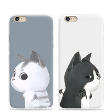 Contempt eyes cat Soft Tpu Gel Cases For Apple Iphone 6 6s Cover Silicone Rubber Phone Case For Iphone6 Protector Back Case
