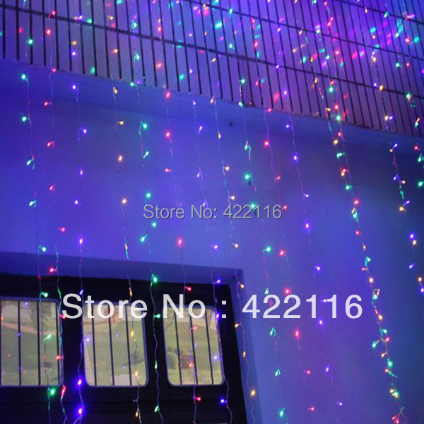 3Mx3M 300LED Outdoor christmas xmas String Holiday Festival Fairy Wedding Curtain Light 220V/110V  EU/US Plug,Free Shipping