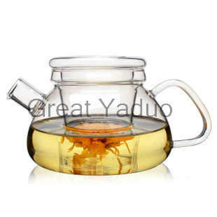 Heat resistant glass teapot tea pot with infuser 3 in 1 Trivina 600ml
