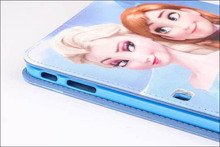 Lovely Cute Elsa Anna Cartoon Case for Samsung GALAXY Tab 4 10 1 T530 Fashion Tablet