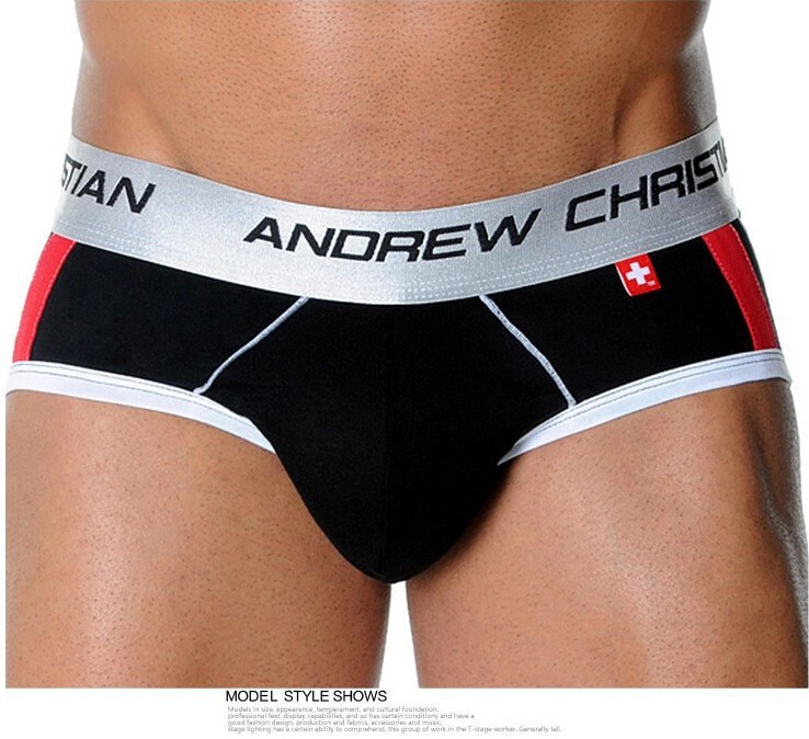 brand andrew christian briefs underwear men shorts jockstrap cotton mens bulge enhancing gay underwear briefs