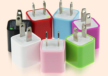 Colourful Security compatible mobile phone USB charging plug