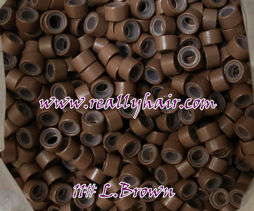 1000pcs bottle silicon lined Micro Links Rings Beads font b Hair b font Feather font b