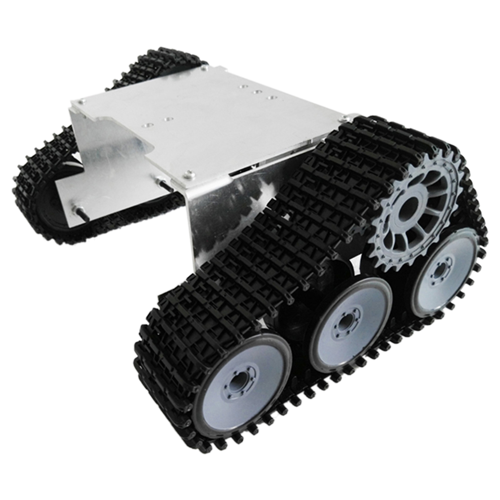 Smart Robot Car Tank Chassis Kit Aluminum Alloy Big Platform DIY Science Toy