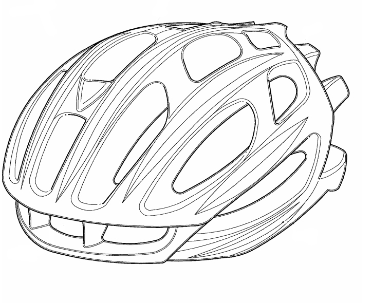 Bike Helmet Coloring Page Bike Helmet Coloring Page