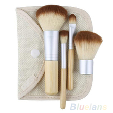5pcs set Hot Selling New BAMBOO Makeup Brush Set Make Up Brushes Tools 02PY 39T3
