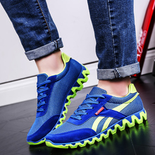 zapatos hombre cool men breathable sport and outdoor shoes casual blue street walking shoes for teenager male lace up flat shoes