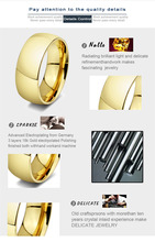 fashion gold plated ring wedding engagement rings for women and men jewelry Vnox R 012G