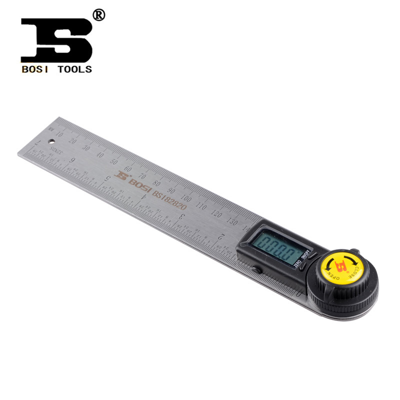 BOSI Digital Combo angle Persian ruler 200-500mm metric ruler protractor measurement tools rasp dremel 2016 Tools