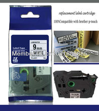 TZ labels TZ221 TZe221 TZ-221 tz labels tape compatible label tape 9mm brother label printer