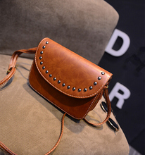 vintage rivet mini leather handbags hotsale ladies party purse wedding clutches women small crossbody shoulder messenger bags