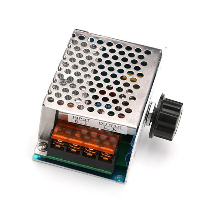 Professional Voltage Regulators 4000W 220V High Power SCR Speed Controller Electronic Voltage Regulator Governor Thermostat HR Professional Voltage Regulators 4000W 220V High Power SCR Speed Controller Electronic Voltage Regulator Governor Thermostat HR