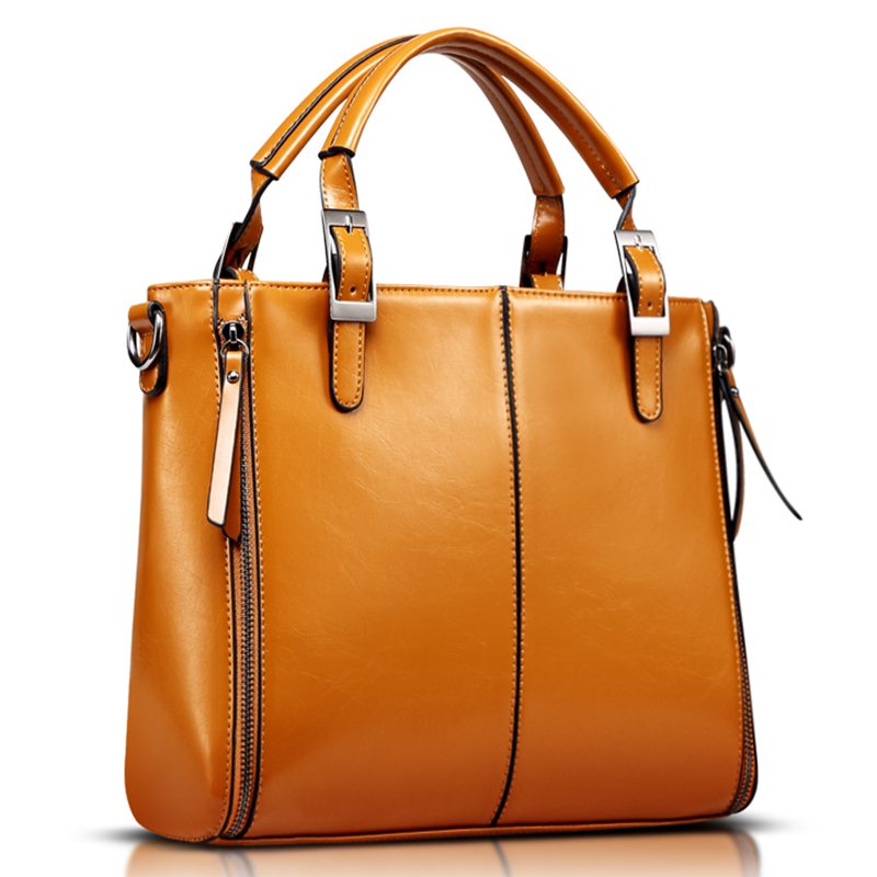 Spring New 2015 fashion women handbags leather handbags brown women bag vintage messenger bags office ladies briefcase MU207