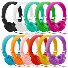 3.5mm Folding Stereo Headphones Earphones For PC iPhone Samsung HTC Sports headset with microphone cable control for cell phones