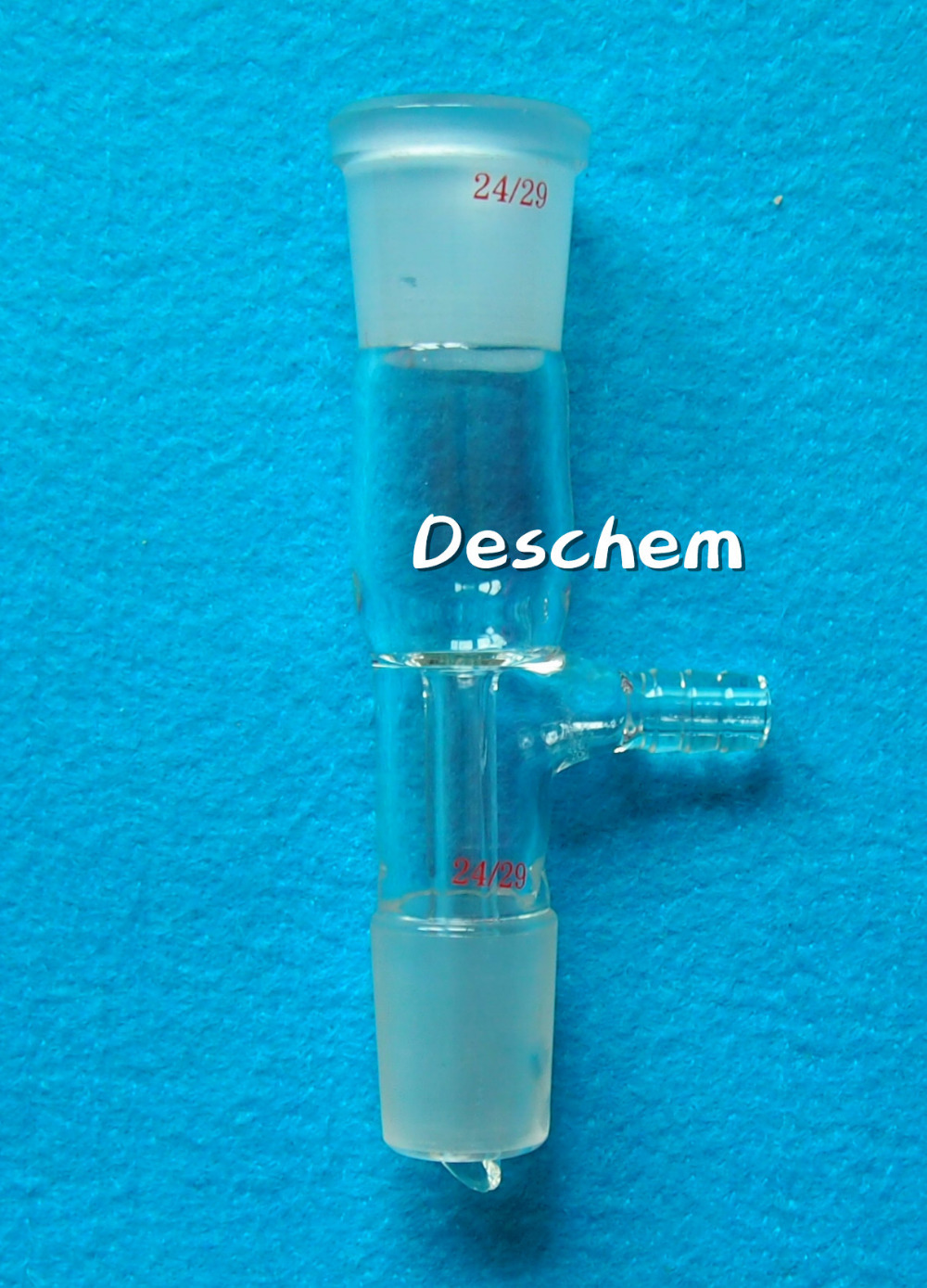 24/29,Glass Straight Vacuum Take off Adapter,Gas Inlet Adapter,Lab