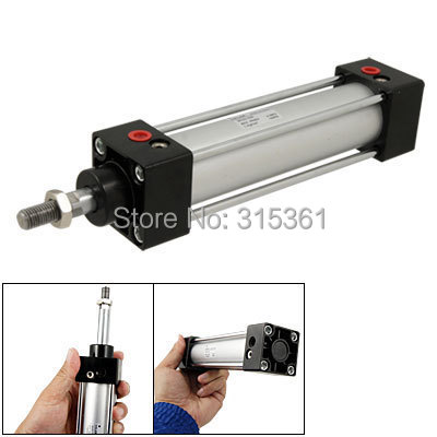 Free Shipping 32mm Bore Length 100mm Stroke Single Rod Dual Action Air Cylinder SC32 100