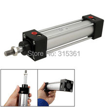 Free Shipping 32mm Bore Length 100mm Stroke Single Rod Dual Action Air Cylinder SC32-100