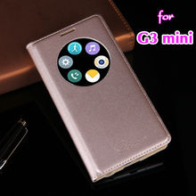 Slim Smart View Shell Auto Sleep Wake Function Flip Cover Leather Case For LG G3 Beat