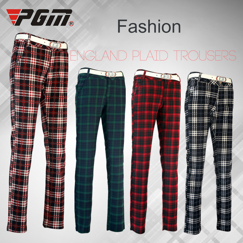 plaid womens golf pants