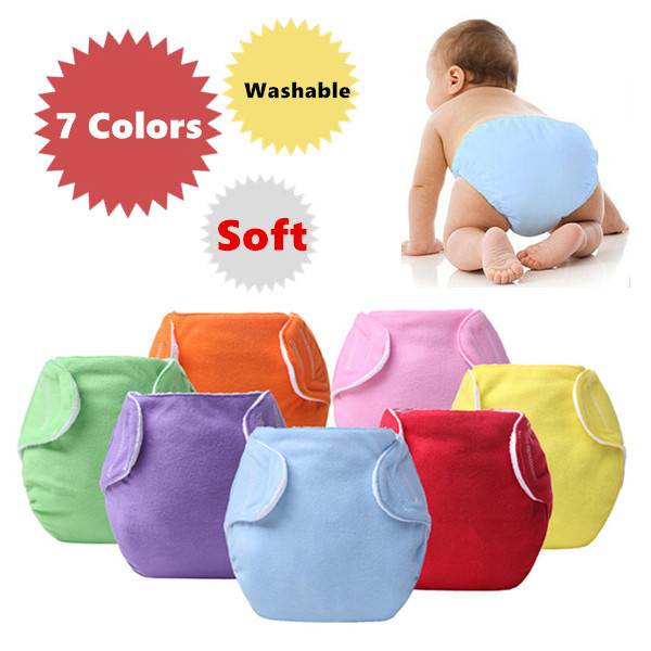 1 piece Baby Diapers Children Cloth Diaper Reusable Nappies Adjustable Diaper Cover Washable Free Shipping