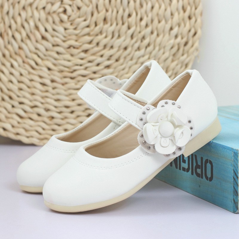 girl leather flower shoes (17)