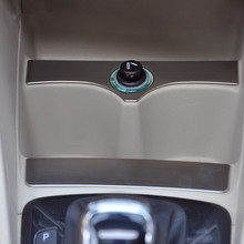 Volkswagen New Santana Jetta interior Ignition button panel stainless steel decorative trim 2pcs
